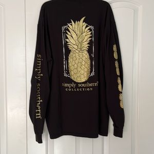 Women’s Simply Southern black long sleeved tshirt